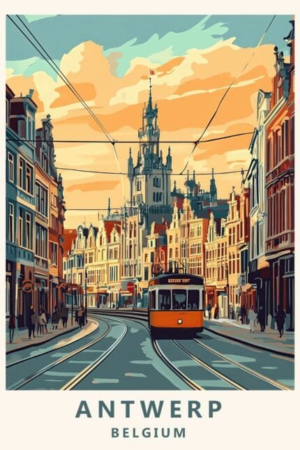 Antwerp – “Tram & Towers”