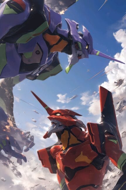 Evangelion Unit 01 vs. Unit 02