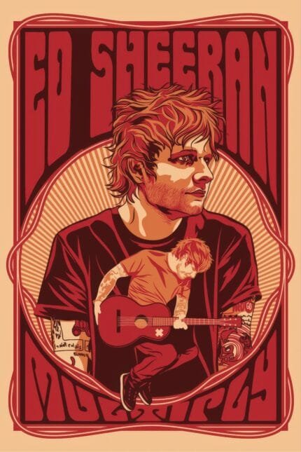 Ed Sheeran – “Illustrated Red Poster”
