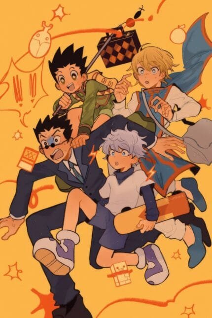 Gon, Killua, Kurapika & Leorio