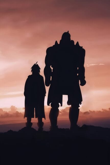 Edward and Alphonse Elric Silhouette