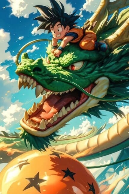 Kid Goku & Shenron