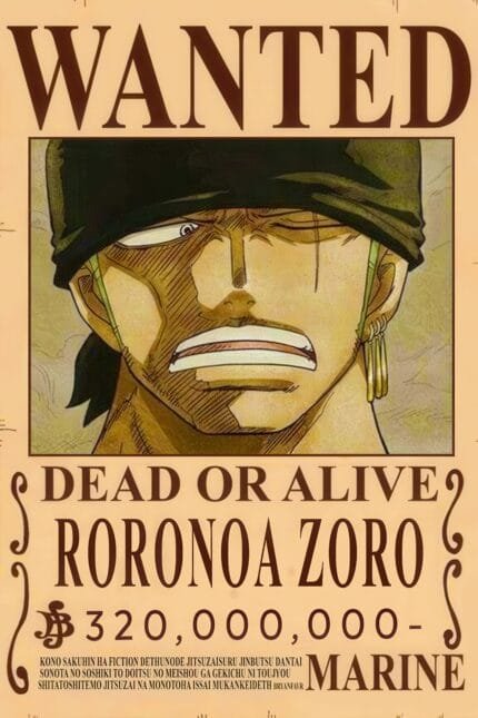 Roronoa Zoro Wanted