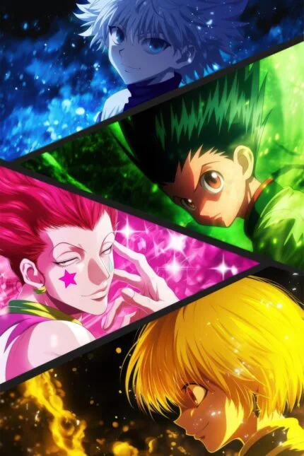 Gon, Killua, Hisoka & Kurapika