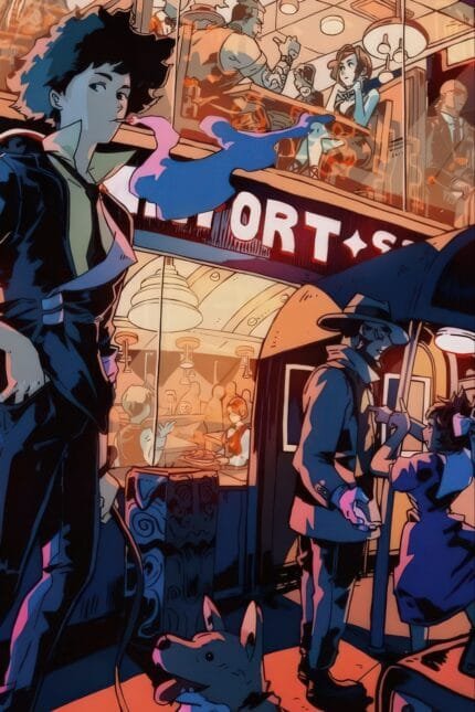Spike Spiegel City Scene