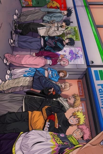 Anime Streetwear Crossover (Naruto & Jujutsu Kaisen)