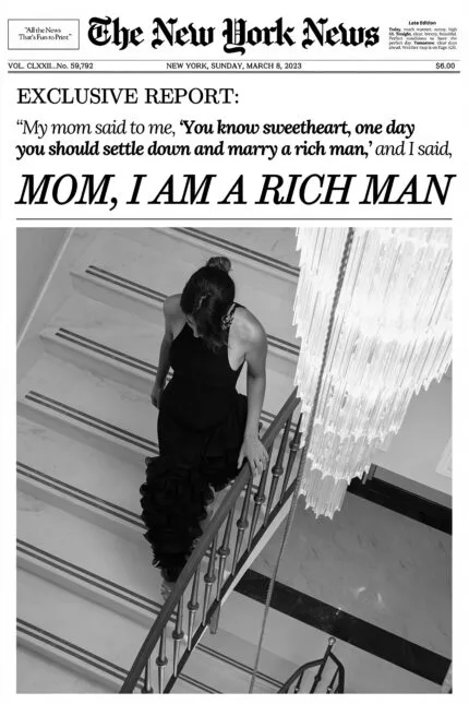 Mom, I Am Rich Man
