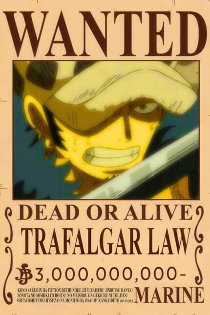 Trafalgar Law Wanted
