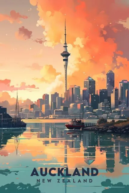 Auckland – “Harbor Glow”