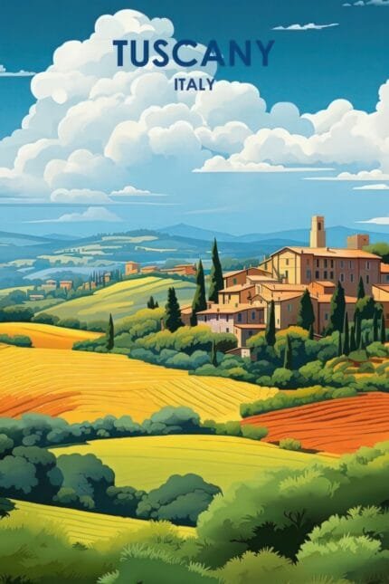 Tuscany – „Rolling Hills and Vineyards”