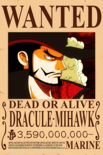 Dracule Mihawk Wanted