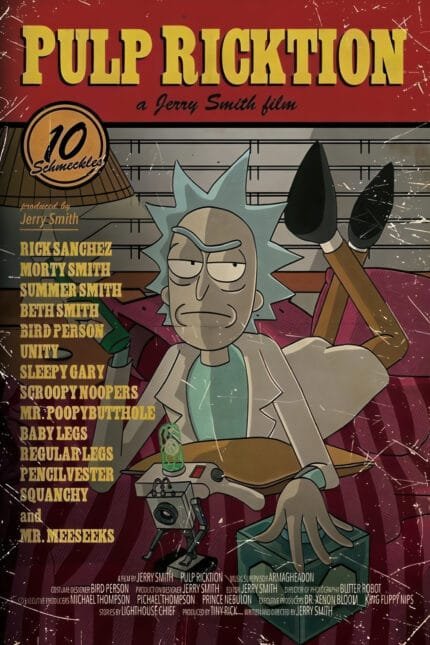 Rick And Morty Pulp Fiction